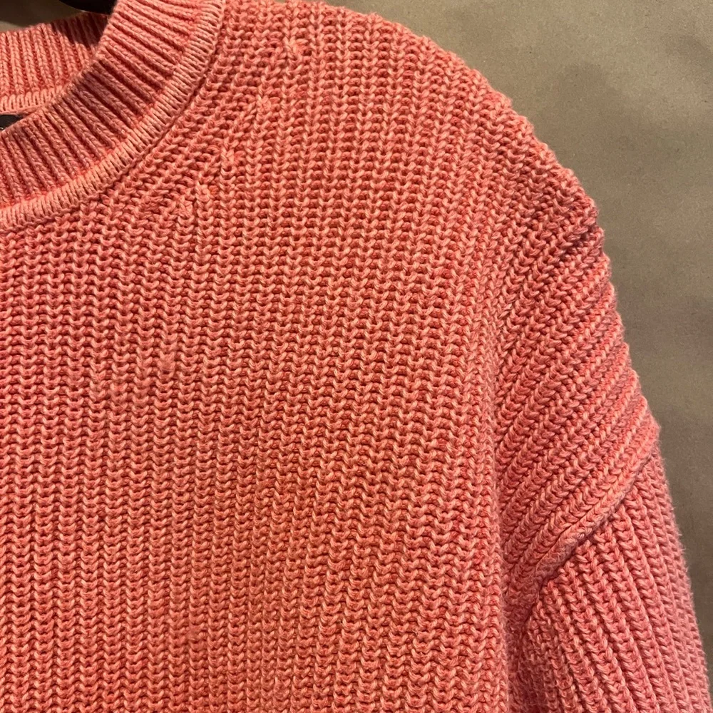 Banana Republic Sweater XS Coral Crew neck Cotton 80's Y2K Minimalist Capsule - Picture 4 of 9